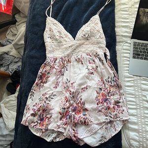 Pastel Floral Flowy Romper